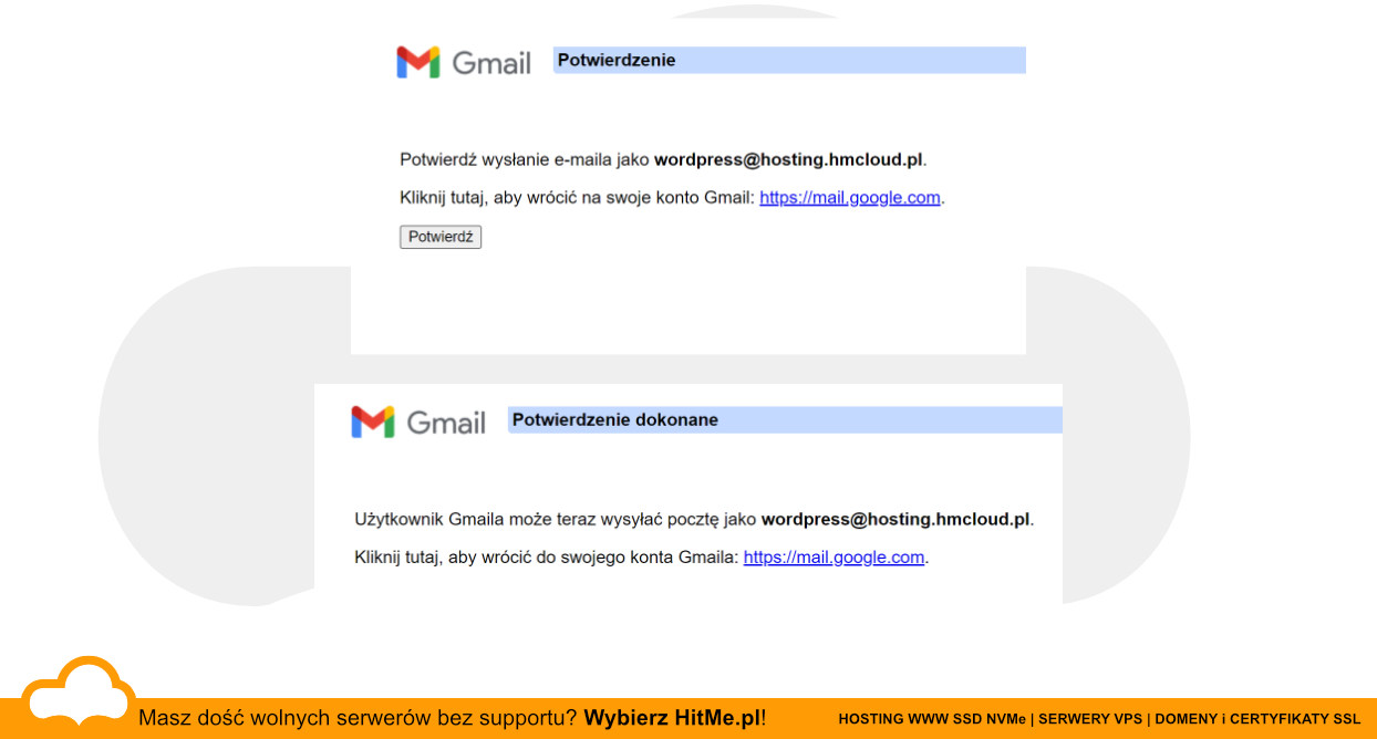 gmail potwierdzenie