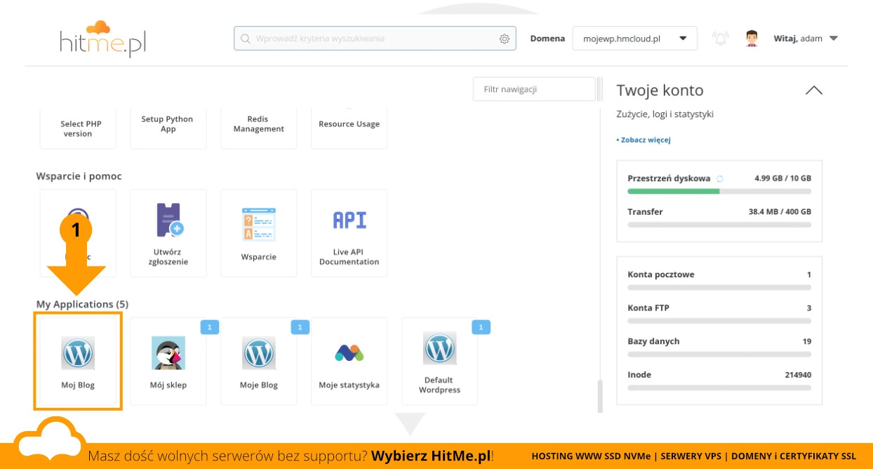 aplikacja wordpress autoinstalator