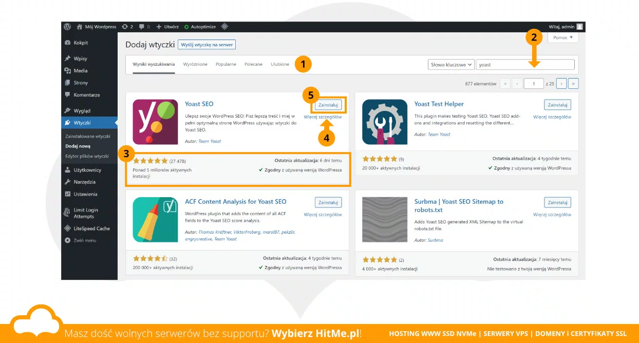 wordpress nowa wtyczka