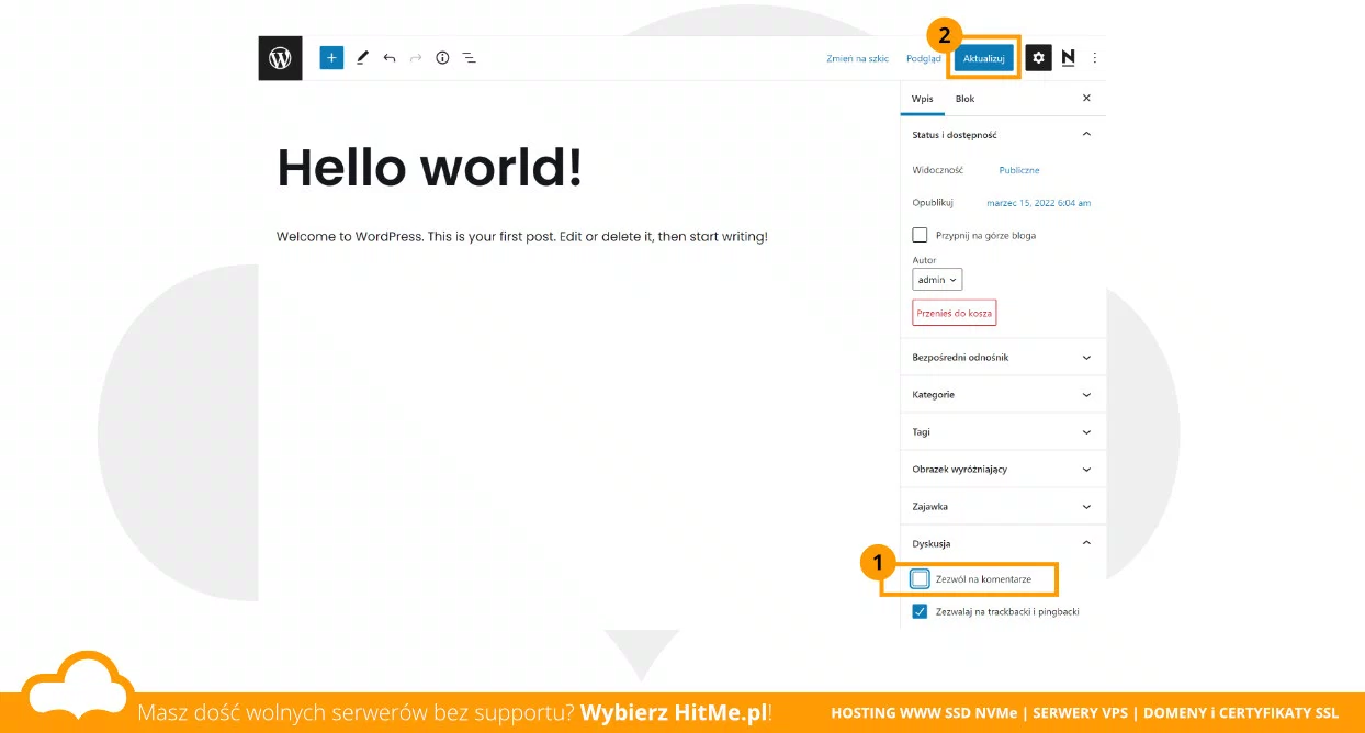 wordpress komentarz
