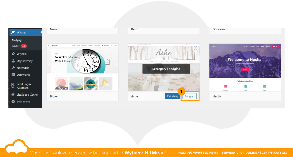 wordpress motywy podglad