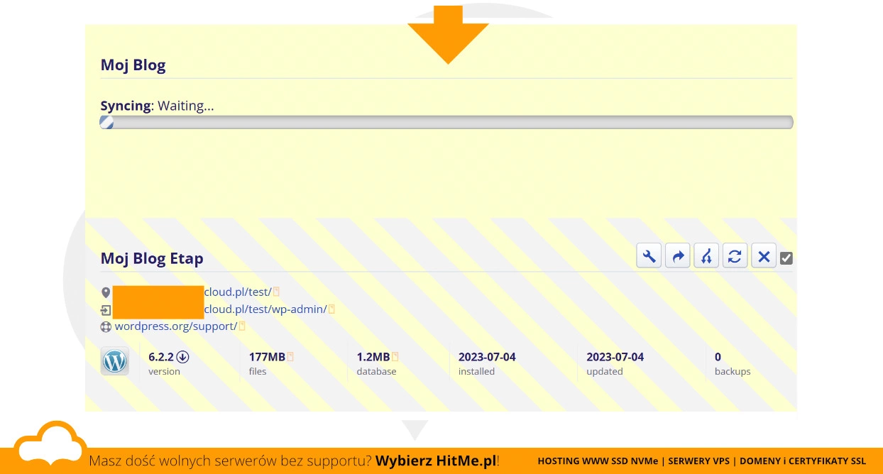synchronizacja aplikacji wordpress