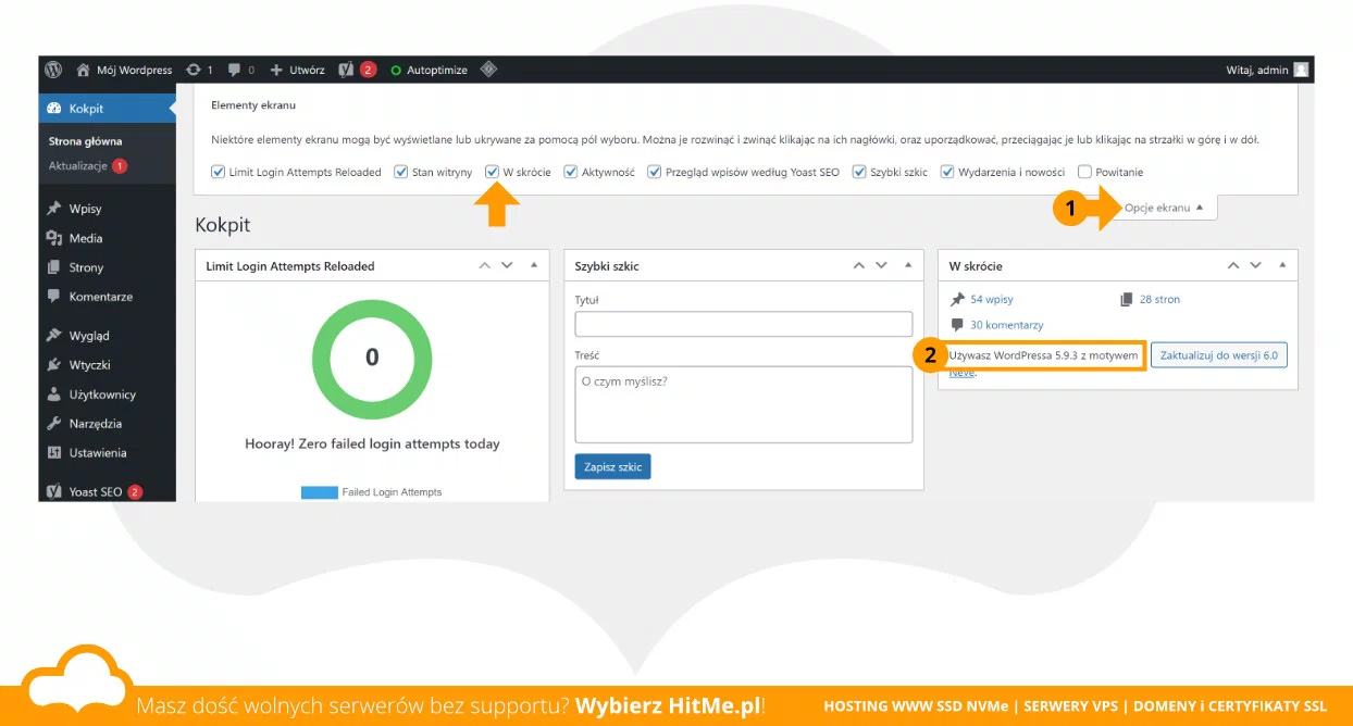 wordpress wersja w skrócie