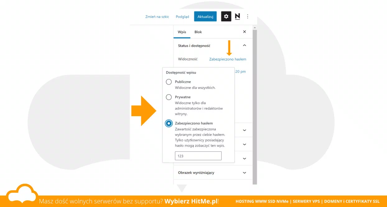 wordpress haslo wpis