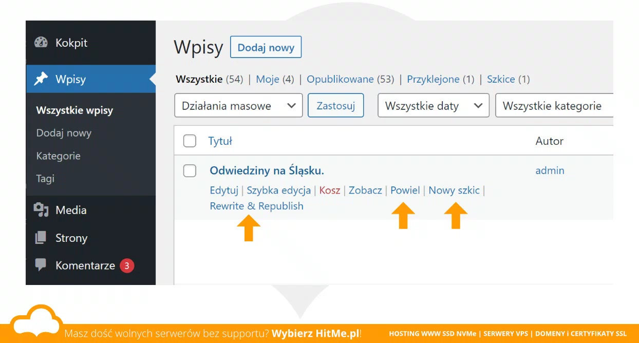 wordpress powiel wpis