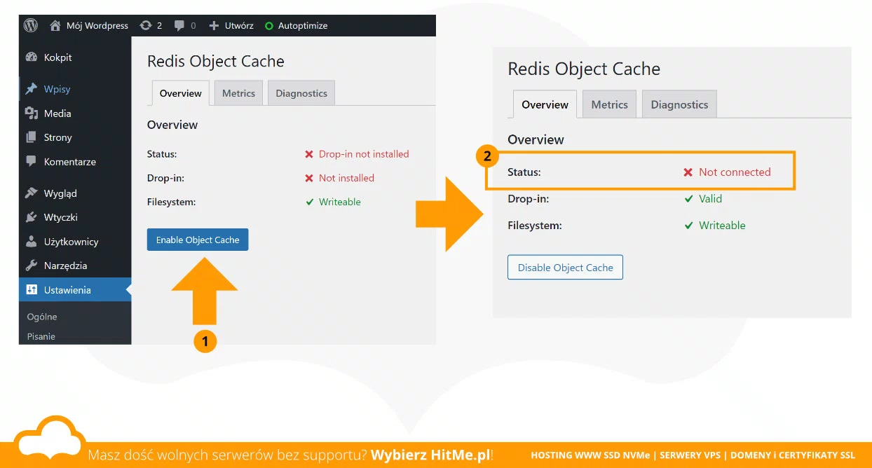 directadmin redis enable