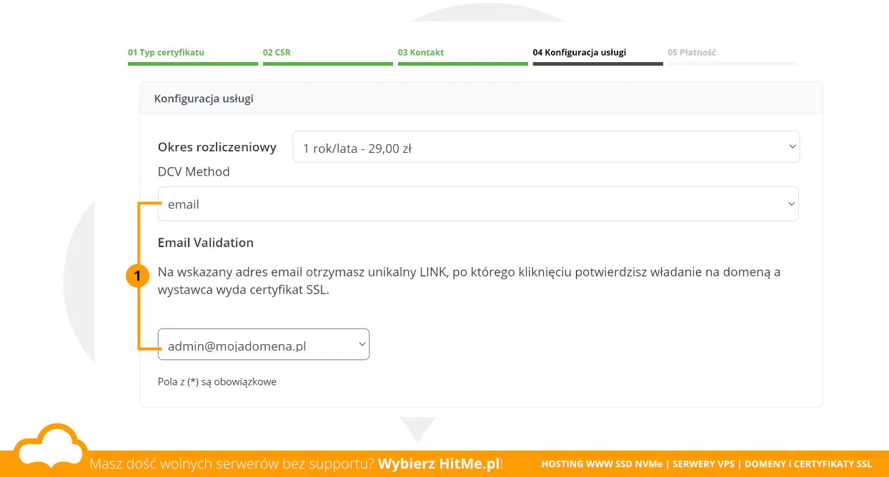 ssl walidacja e-mail