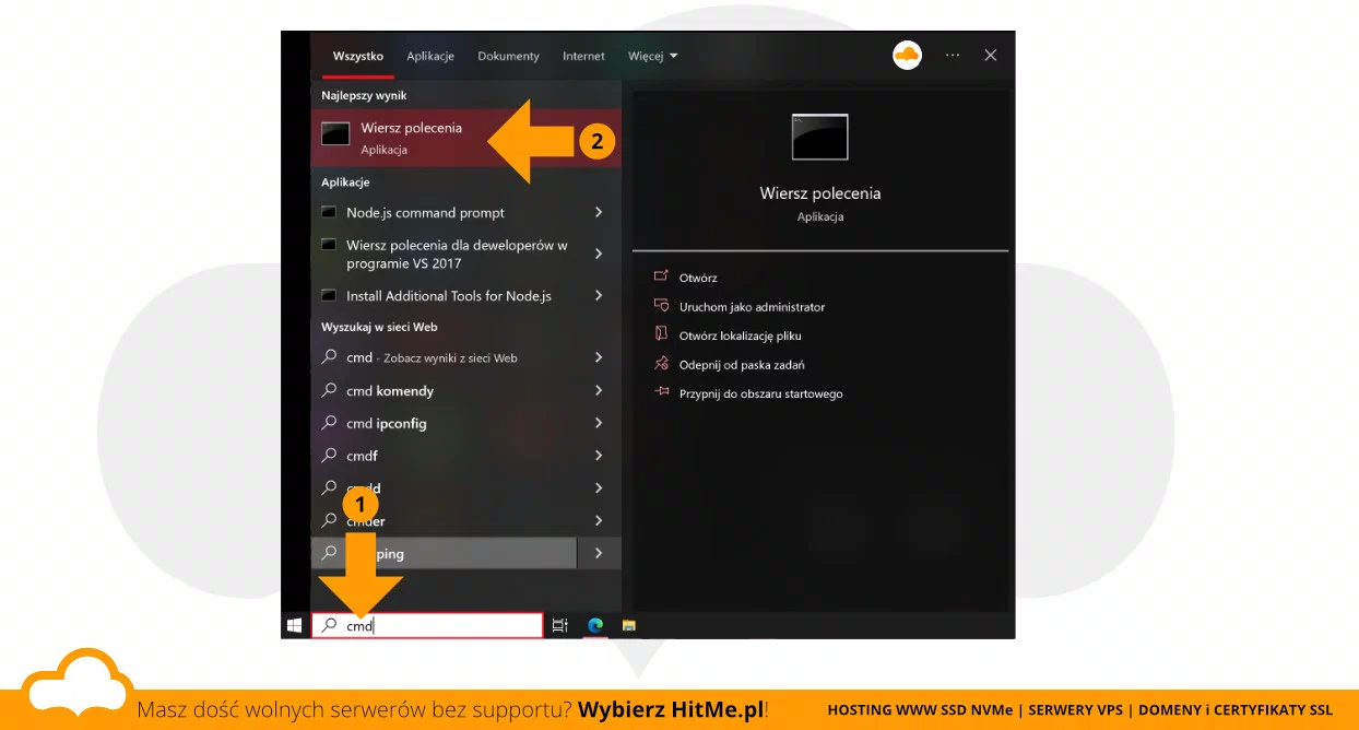 wiersz poleceń windows 10