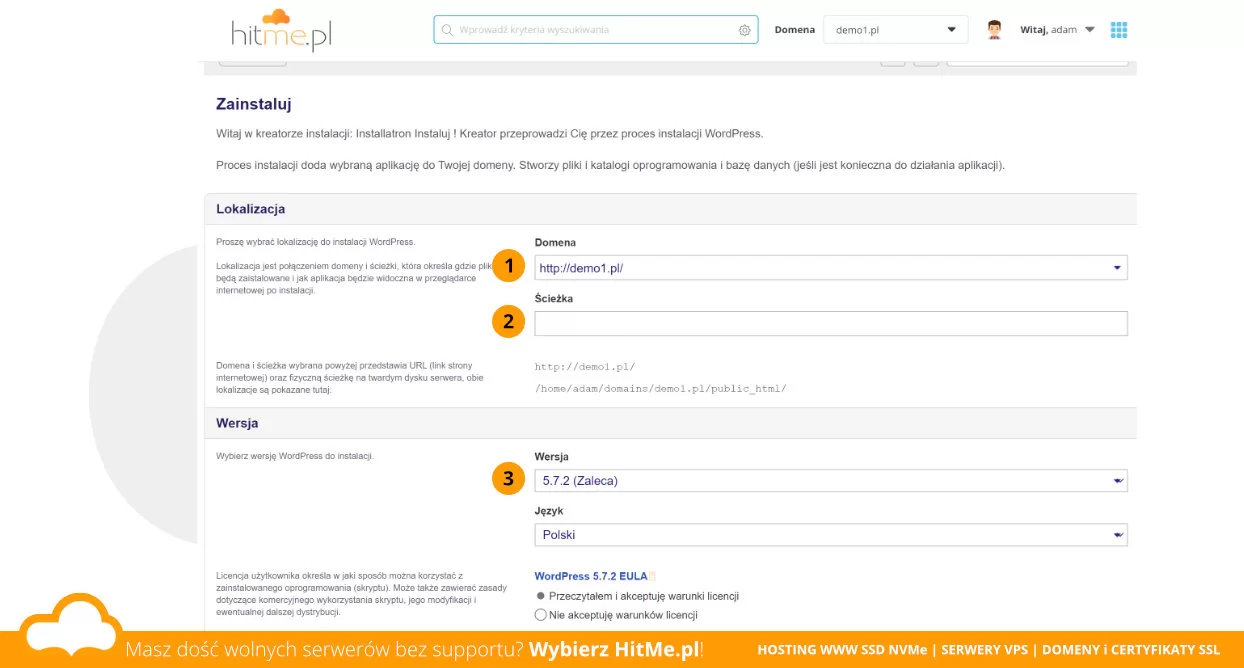 Wordpress konfiguracja