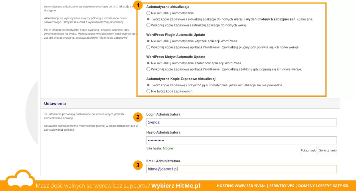 Wordpress konfiguracja kroki