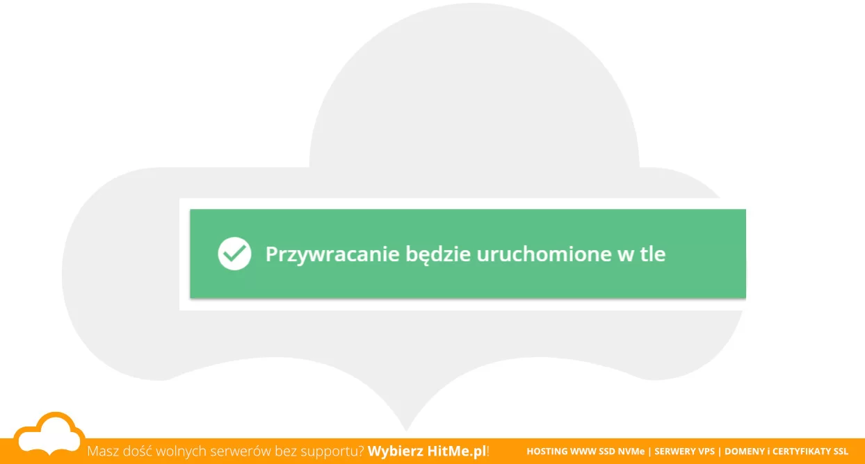 Przywracanie kopii zapasowej