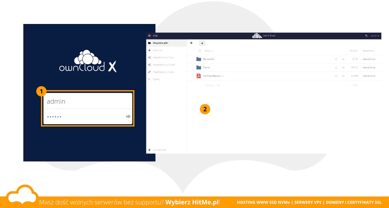 owncloud logowanie
