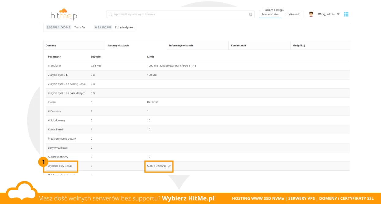 directadmin limit mail