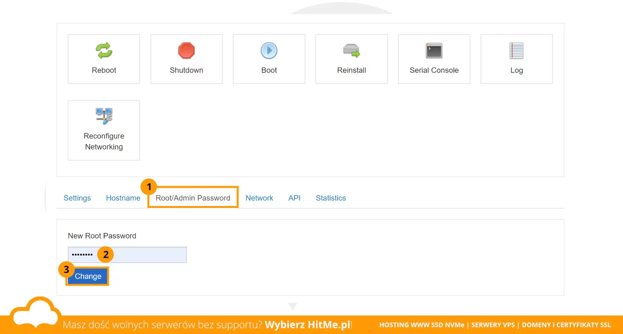 panel vps root