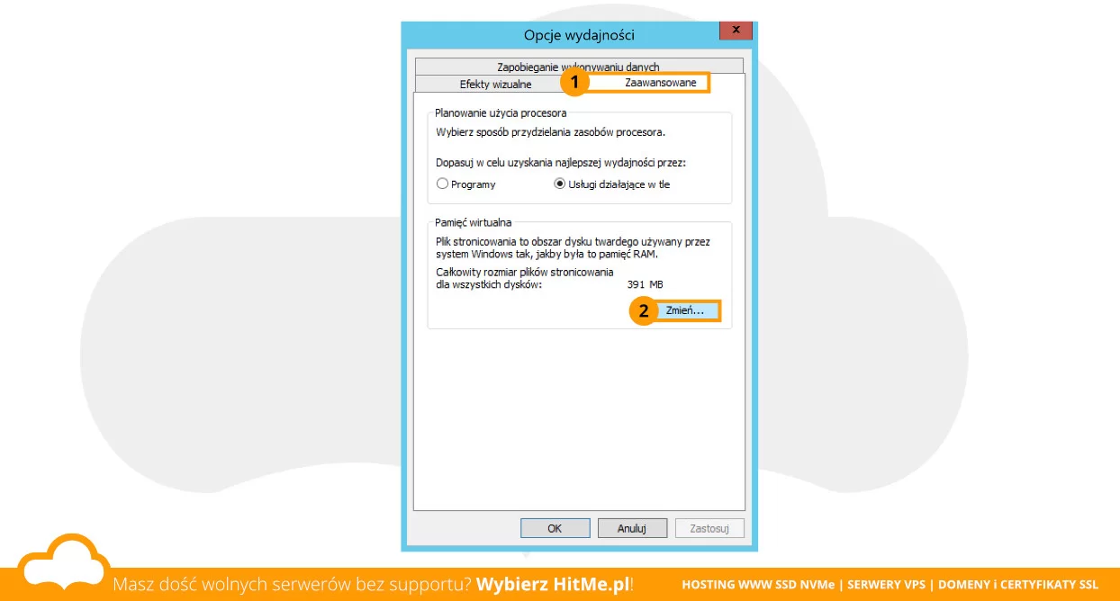 windows opcje wydajności
