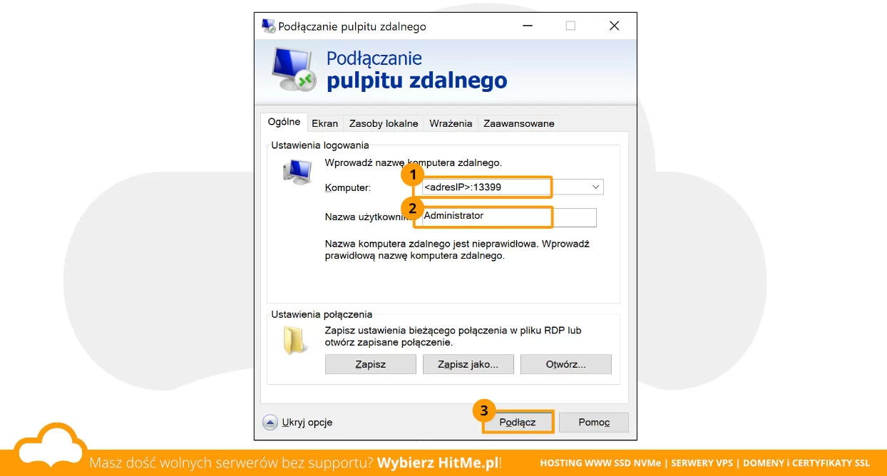 Pulpit zdalny Windows 10